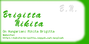 brigitta mikita business card